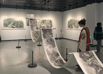 坚守传承 守正创新——蔡志华“旦复旦 见风华”水墨艺术巡回展在松江开幕